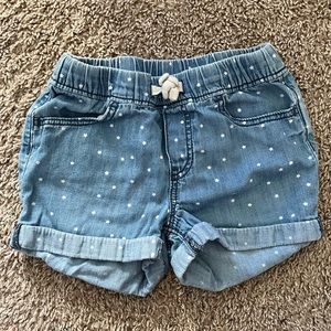Gap denim starred shorts with pockets 4T